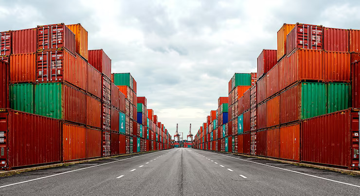 Container yard support and sea freight handling